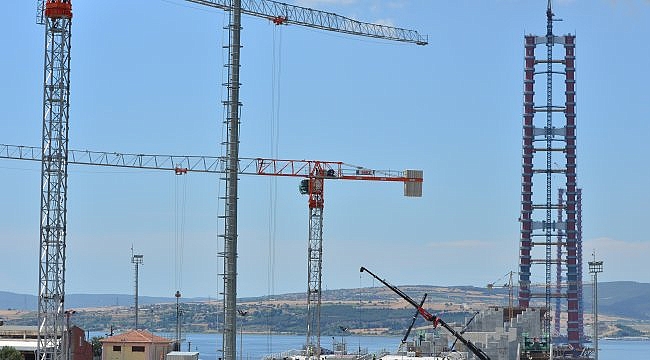 1915 Çanakkale Köprüsü inşaatında çalışmalar tam gaz sürüyor