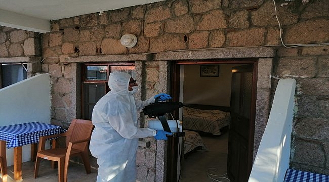Assos'taki turistik tesisler sezona sosyal mesafe ve hijyen tedbirleriyle başladı