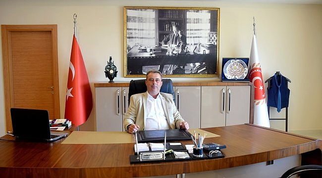 Bayramiç'te yol çalışmaları sürüyor