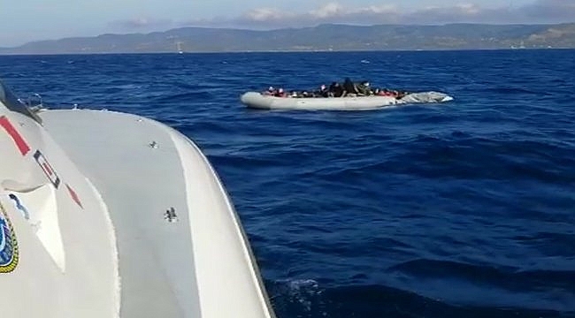 Çanakkale'de Türk kara sularına geri itilen sığınmacılar kurtarıldı