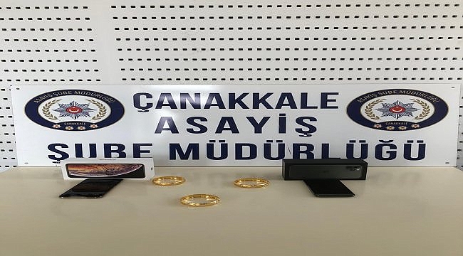 Çanakkale'deki kuyumcudan hırsızlık