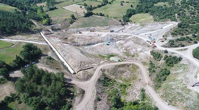 Yenice Kovancı Barajı'ndaki çalışmalar devam ediyor