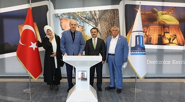 AK Parti Genel Başkanvekili Kurtulmuş Çanakkale Valiliğini ziyaret etti