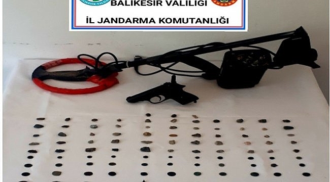 Balıkesir'deki tarihi eser kaçakçılığı operasyonunda 1 kişi yakalandı