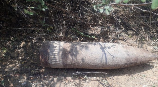 Çanakkale Savaşları'ndan kaldığı değerlendirilen top mermisi imha edildi