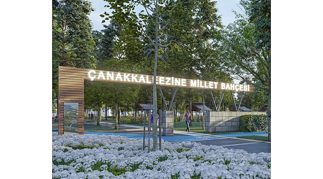 Bölgede bir ilk olacak: Ezine Millet Bahçesi ihaleye çıkıyor