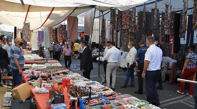Ezine'de Kovid-19 tedbirleri denetimi