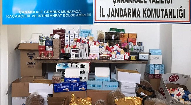 Çanakkale'de kaçakçılık operasyonu