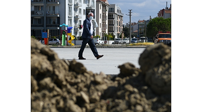Lapseki'de sahil projesi çalışmaları devam ediyor