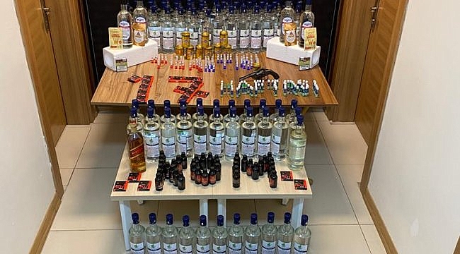 Çanakkale'de sahte içki operasyonunda 5 kişi gözaltına alındı