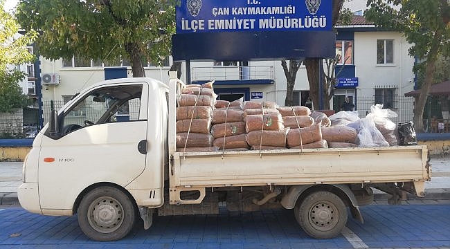 Çan'da kaçak sigara operasyonu