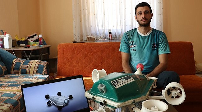 Kaplumbağadan ilham alan üniversiteli 7 genç "su altı drone" prototipi üretti