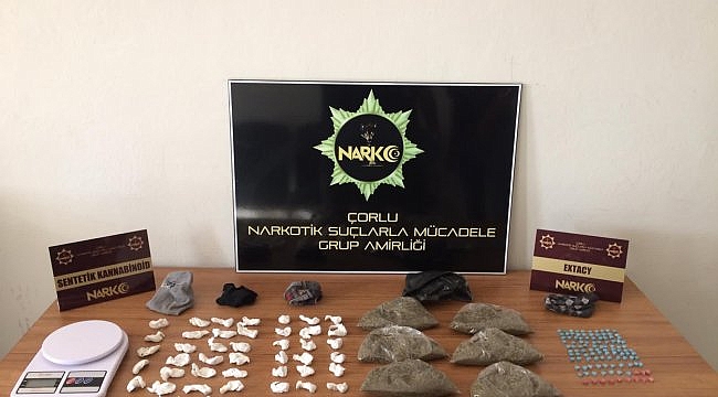 Tekirdağ'da bir evde uyuşturucu ele geçirildi