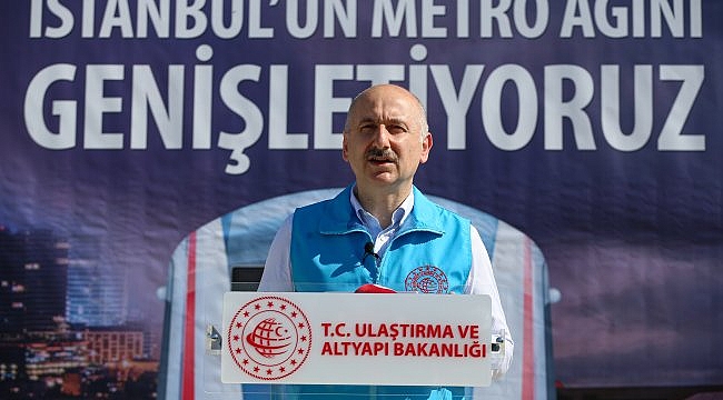Ulaştırma ve Altyapı Bakanı Adil Karaismailoğlu :  "Yapımı devam eden projeler bittiğinde İstanbul'da 324 kilometreye ulaşacak bir metro ağı olacak"