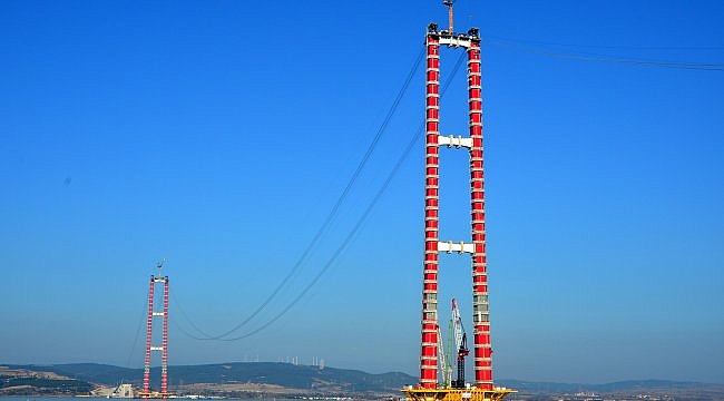 Çanakkale Köprüsü'nde "kedi yolu" yapımına başlandı