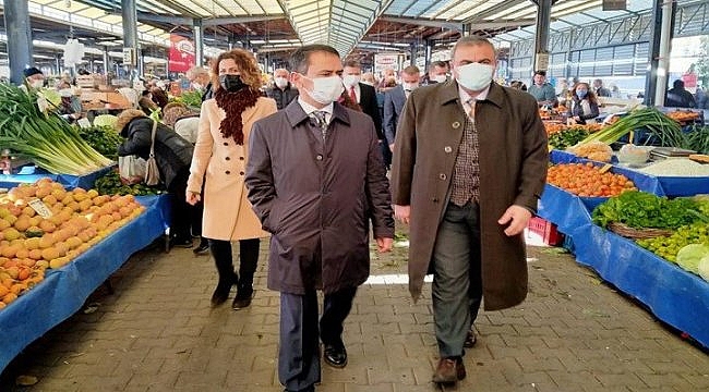 Çanakkale Valisi Aktaş, pazar denetimlerine katıldı