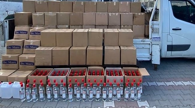 Çanakkale'de 2 bin 620 litre etil alkol ele geçirildi