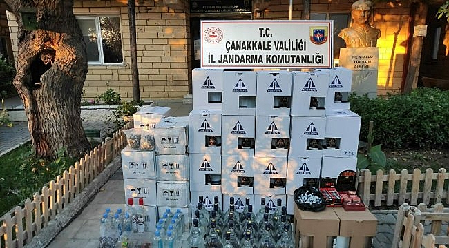 Çanakkale'de sahte içki operasyonu: 4 gözaltı