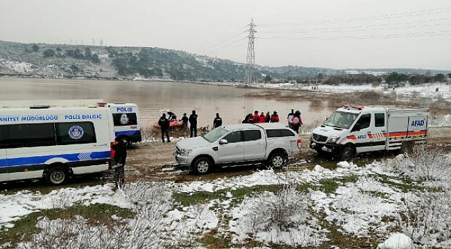 Çanakkale'de baraj suyunda kaybolan 2 kişiyi arama çalışmaları yeniden başladı