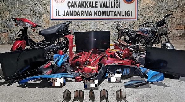 Çanakkale'de motosiklet hırsızlığı şüphelileri yakalandı