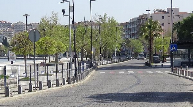 Çanakkale'de tam kapanmanın ilk gününde sessizlik