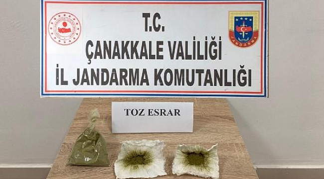 Çanakkale'de uyuşturucu operasyonu: 2 gözaltı