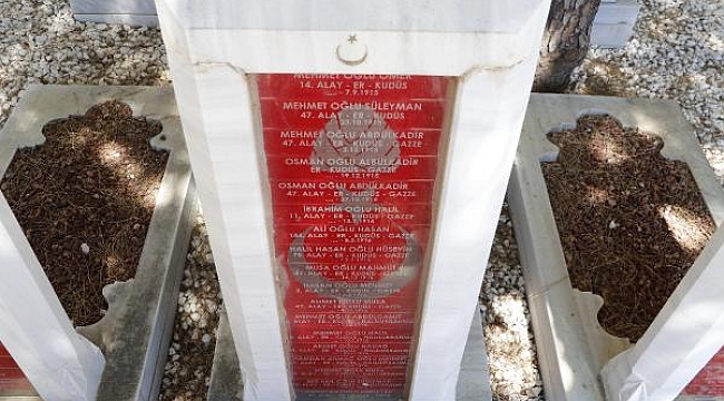 Çanakkale'de şehit düşen Gazze ve Kudüs'lü şehitlerin mezarlarına ziyaret