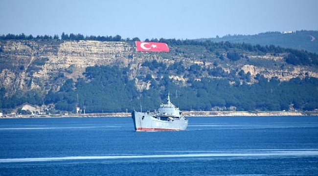 Çanakkale Boğazı'ndan peş peşe geçen Rus savaş gemileri Akdeniz'e iniyor