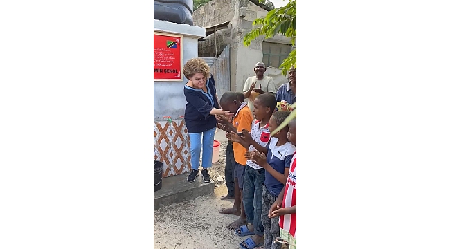 Çanakkale'deki annesi adına Tanzanya'da çeşme yaptırdı