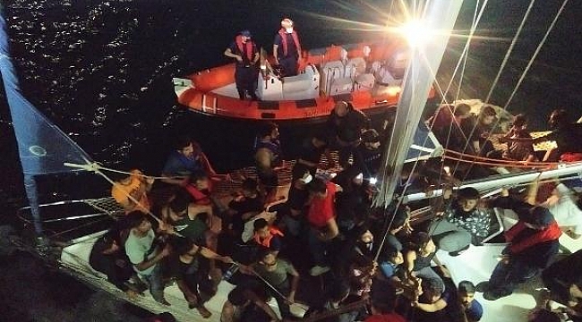 Çanakkale'de 59 kaçak göçmen yakalandı