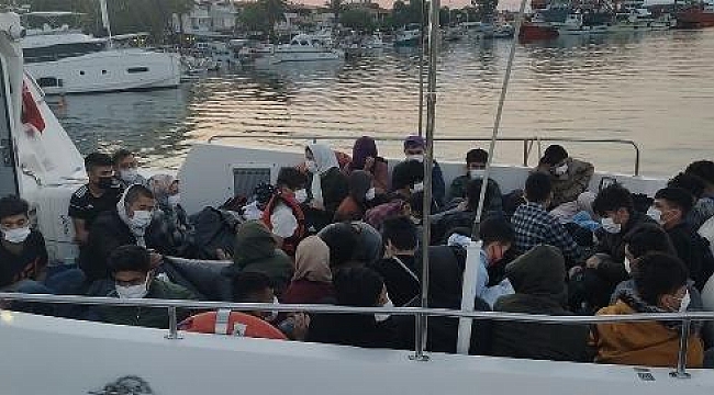Çanakkale'de 25 kaçak göçmen yakalandı; 43 göçmen de kurtarıldı