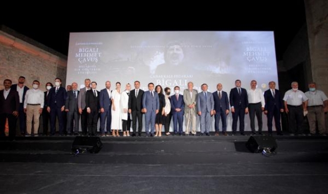 'Çanakkale Fedakarı Bigalı Mehmet Çavuş Belgeseli'nin galası Seddülbahir Kalesi'nde yapıldı