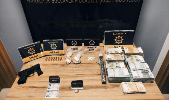 Çanakkale'de uyuşturucuya 18 tutuklama; 503 bin euro ele geçirildi