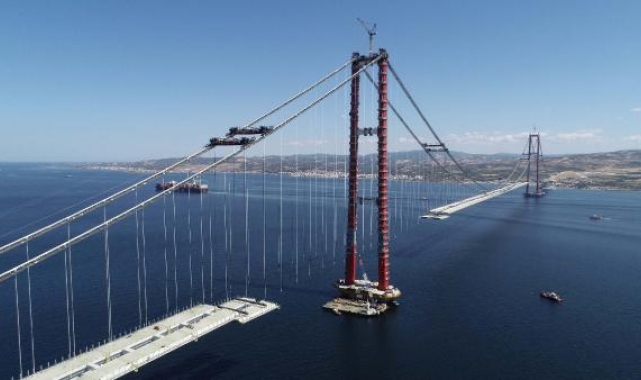 1915 Çanakkale Köprüsü yolunda sona yaklaşıldı
