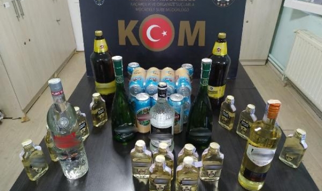 Çanakkale'de kaçak içki operasyonuna 1 gözaltı
