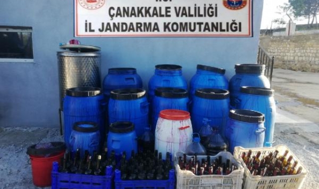 Bağ evinde bin 300 litre sahte şarap ele geçirildi