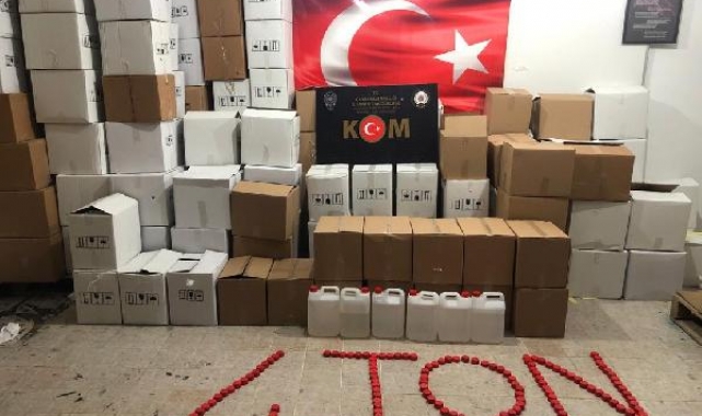 Çanakkale'de 4 ton sahte etil alkol ele geçirildi