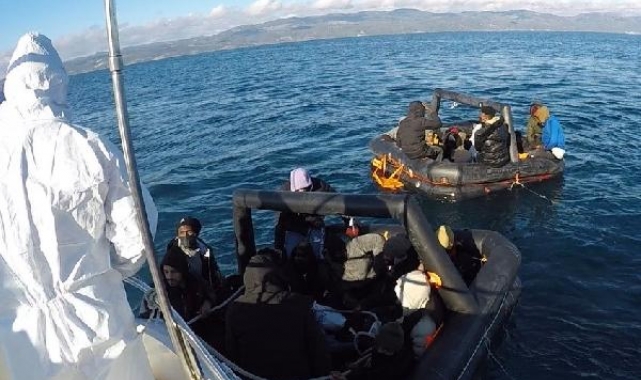 Ayvacık açıklarında 52 kaçak göçmen kurtarıldı