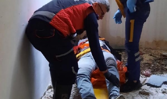 Şantiye şefi, kontrole gittiği inşaattan düştü