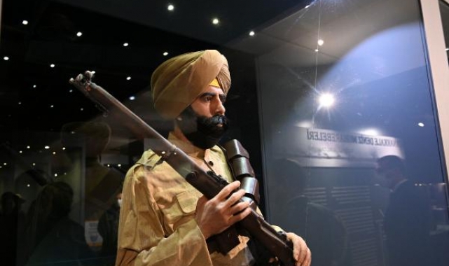 Çanakkale'de Hint taburu askerlerinin gerçekçi mankenleri sergileniyor