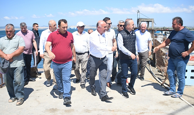 BAŞKAN TURAN ÇARDAK İSKELESİ’NDE İNCELEMELERDE BULUNDU