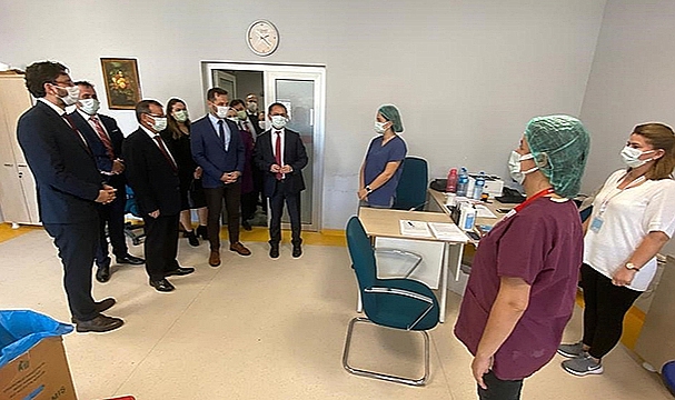 VALİ AKTAŞ ÇAN'DA İNCELEMEDE BULUNDU