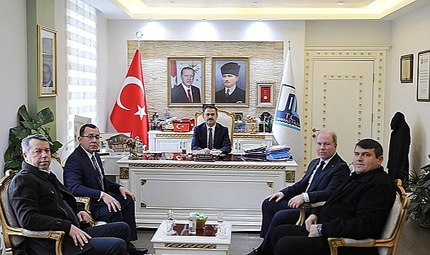 BİGA TİCARET BORSASI YENİ YÖNETİMİNDEN VALİ AKTAŞ'A ZİYARET