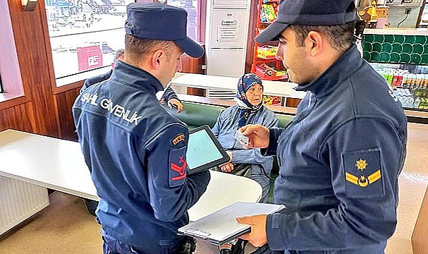 SAHİL GÜVENLİK'TEN DENETİM