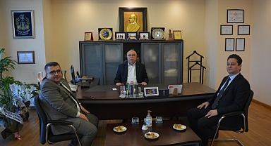 HALK BANKASI YETKİLİLERİNDEN BAŞKAN ABDULLAH DENİZ’E ZİYARET