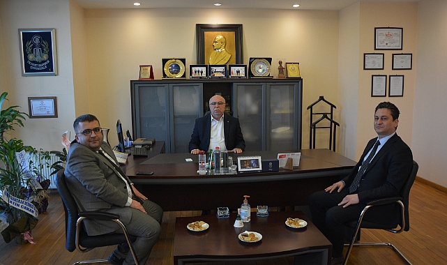 HALK BANKASI YETKİLİLERİNDEN BAŞKAN ABDULLAH DENİZ’E ZİYARET
