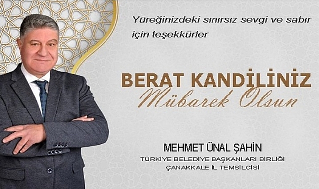 M.Ünal Şahin'in Beraat Kandili Mesajı