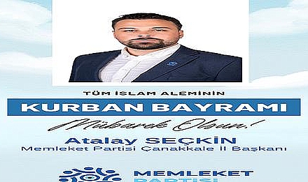 Atalay Seçki, ''Bayramlar Bir Araya Gelip Paylaşmaktır''.