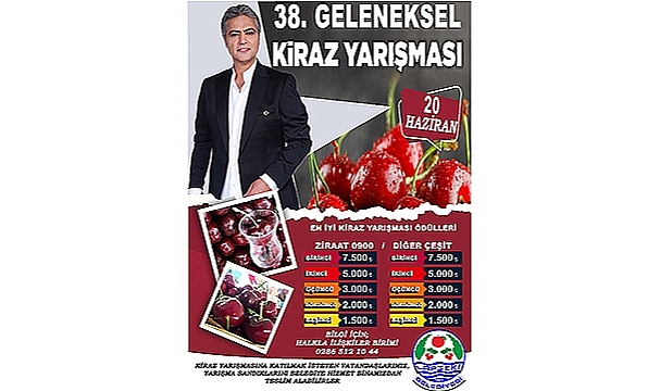 LAPSEKİ'DE KİRAZ FESTİVALİ BAŞLIYOR