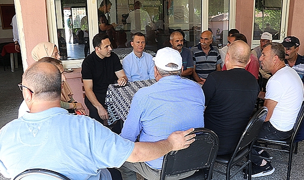 AK PARTİ TEŞKİLATI YANGIN KÖYLERİNDE